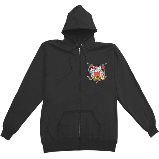 Crest Zippered Hooded Sweatshirt Style003