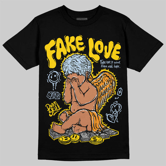 Yellow Ochre 6s DopeSkill T-Shirt False Love Graphic
