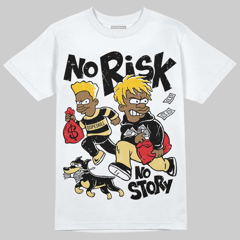 Quai 54 x Tour Yellow Black 1s DopeSkill T-Shirt No Risk No Story Graphic