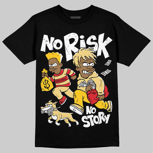 Quai 54 x Tour Yellow Black 1s DopeSkill T-Shirt No Risk No Story Graphic