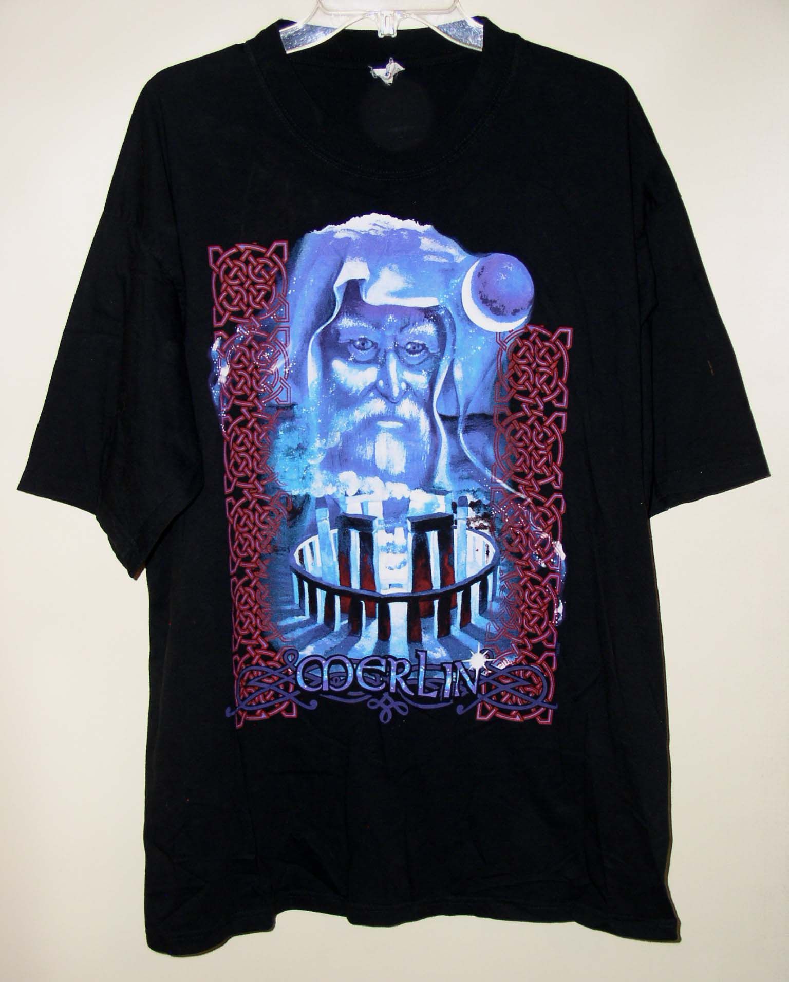 Vintage Merlin Magician T Shirt Vintage Hewlin Uk Jt S Classic Tag Hoodie, Sweatshirt | FlexRushtees.com