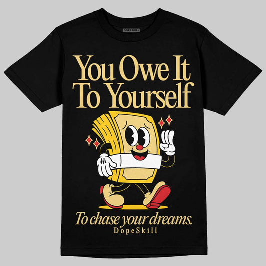 Quai 54 x Tour Yellow Black 1s DopeSkill T-Shirt Owe It To Yourself Graphic
