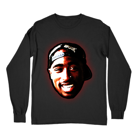 2Pac Retro Hip Hop Long Sleeve T-Shirt – All Eyez on Me 90s Streetwear Shirt, Tupac Shakur Unisex Rap Music Fan Tee