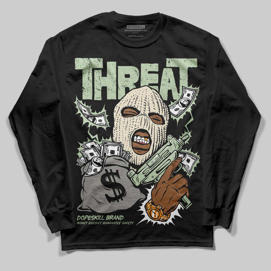 Seafoam 4s 2025 DopeSkill Long Sleeve T-Shirt Under Threat Graphic