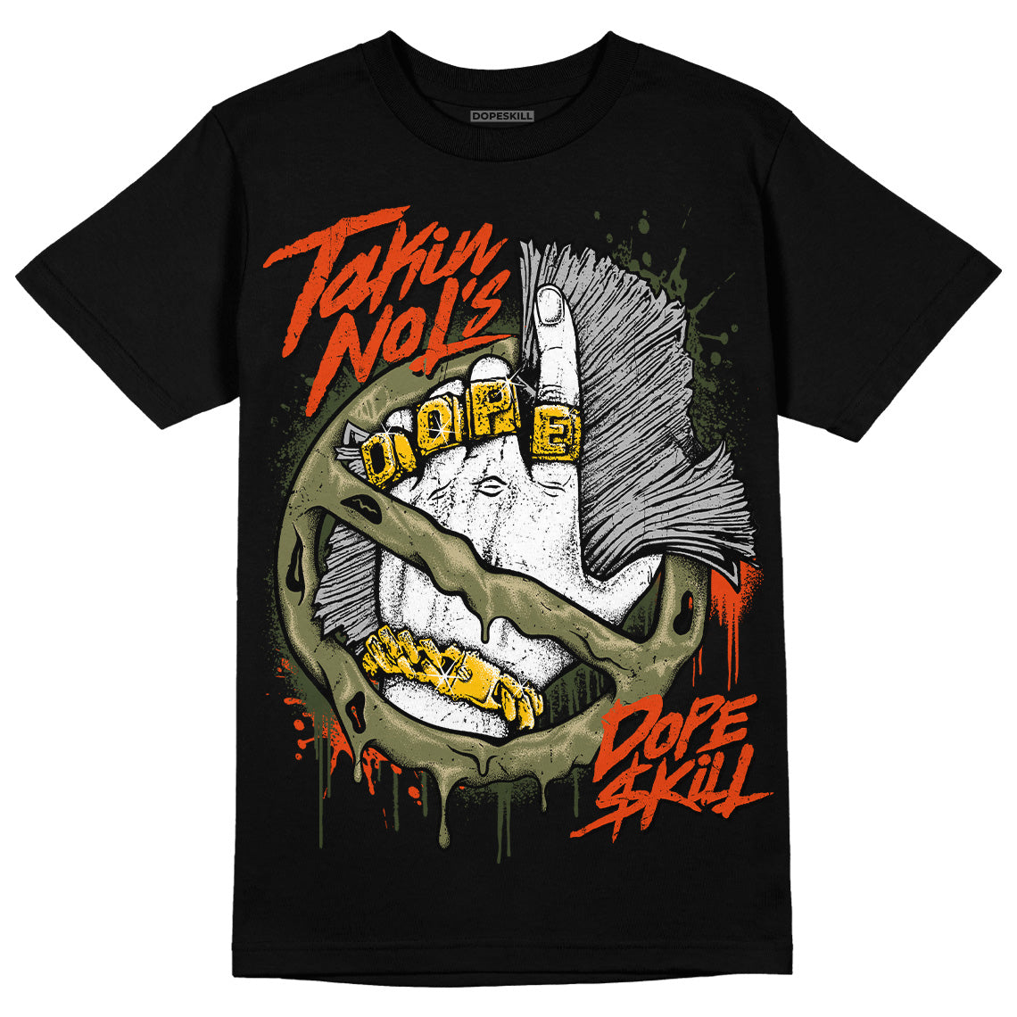 Olive Collection DopeSkill T-Shirt Takin No L's Graphic