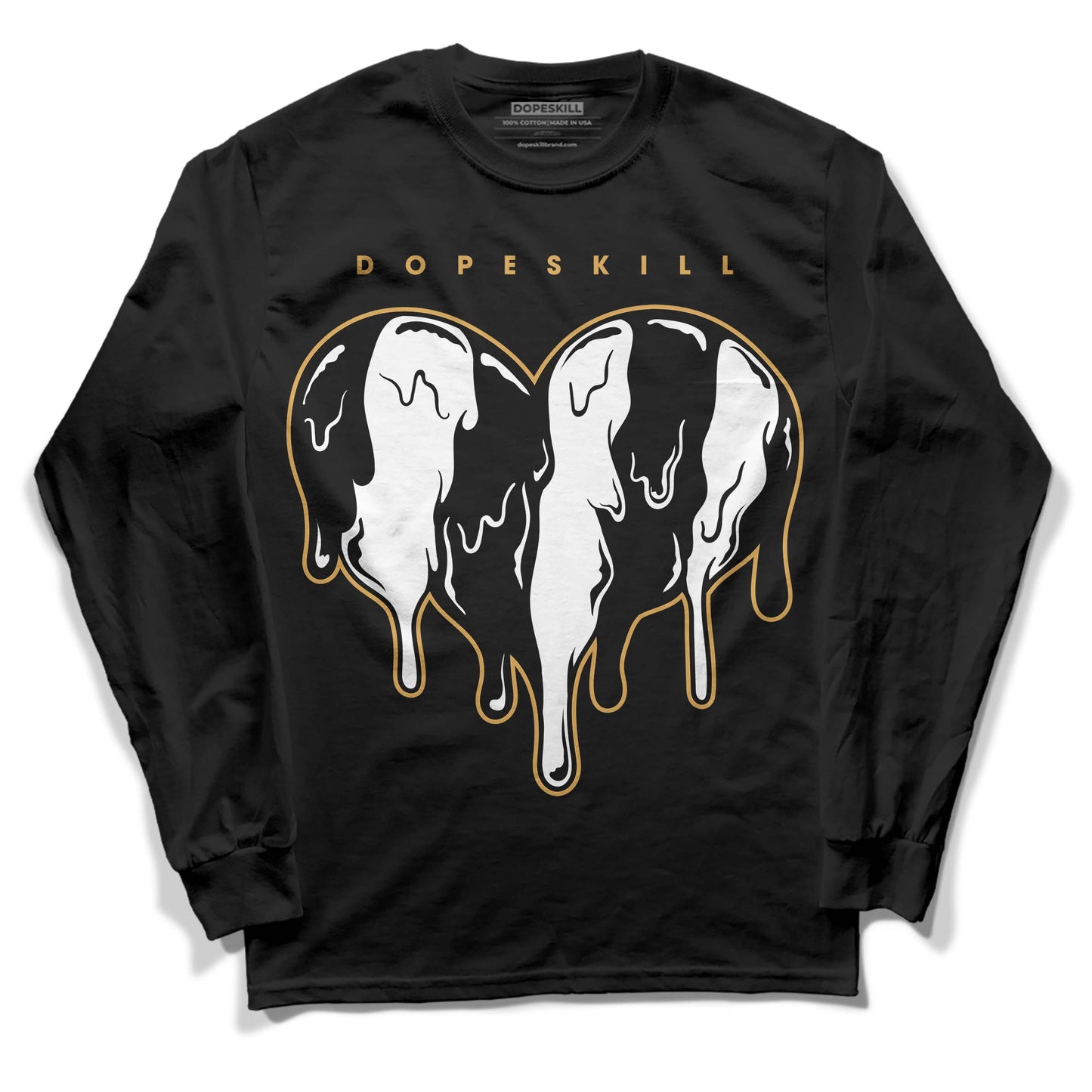 Gratitude 11s DopeSkill Long Sleeve T-Shirt Slime Drip Heart Graphic