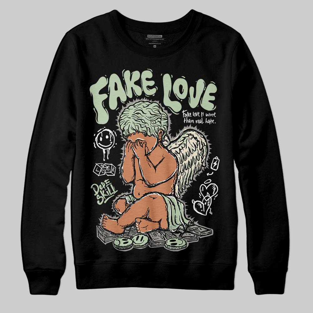 Seafoam 4s 2025 DopeSkill Sweatshirt False Love Graphic