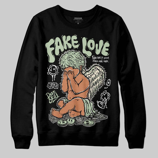 Seafoam 4s 2025 DopeSkill Sweatshirt False Love Graphic