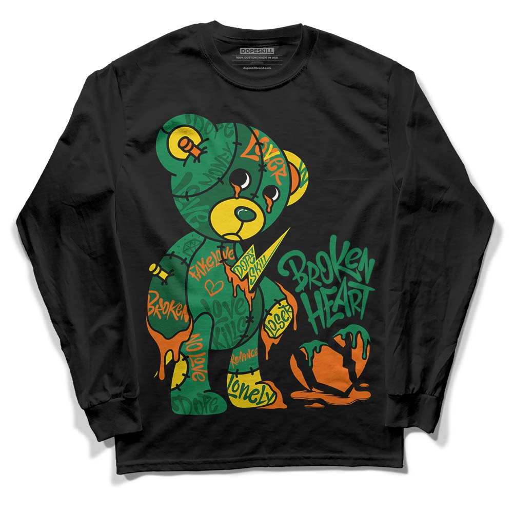 Green Collection DopeSkill Long Sleeve T-Shirt Broken Heart Graphic