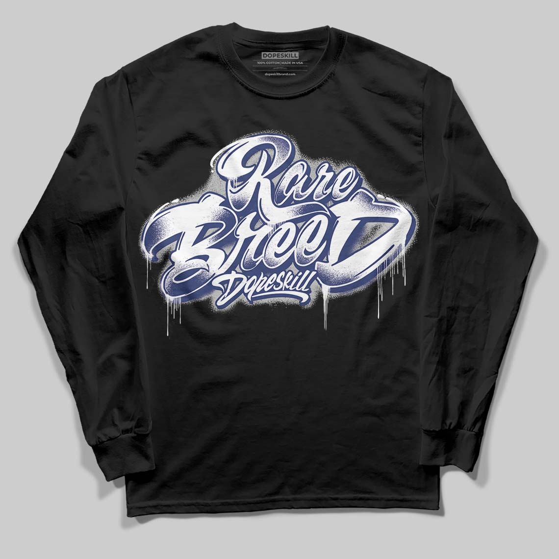 Rare Air Deep Royal Blue 1s DopeSkill Long Sleeve T-Shirt Rare Breed Type Graphic