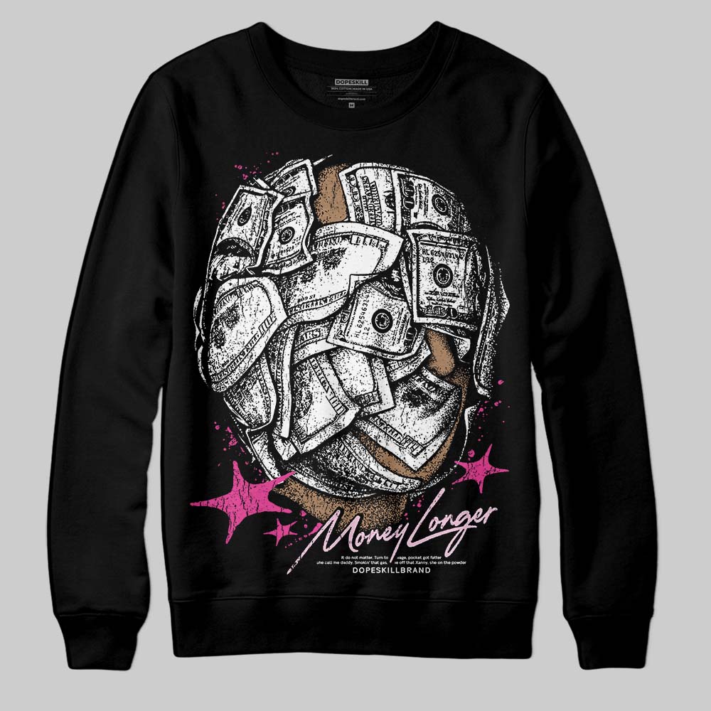 Pink Collection DopeSkill Sweatshirt Money Longer Graphic