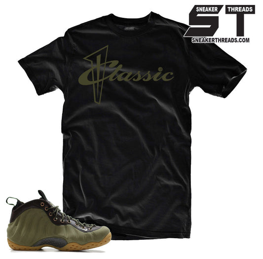 Foamposite One Olive Classic BLACK Shirt