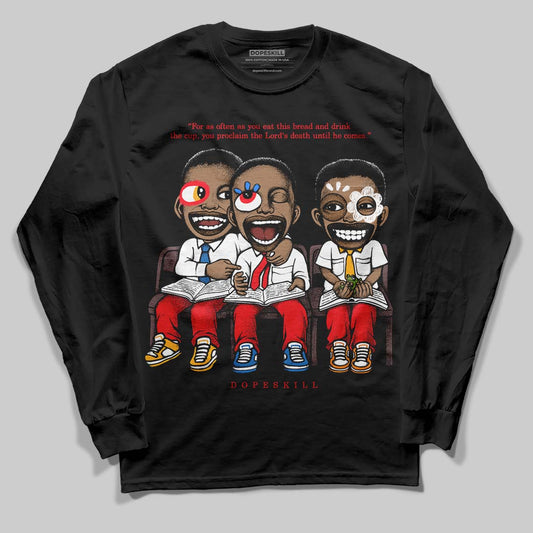 Red Collection DopeSkill Long Sleeve T-Shirt First Sunday Graphic