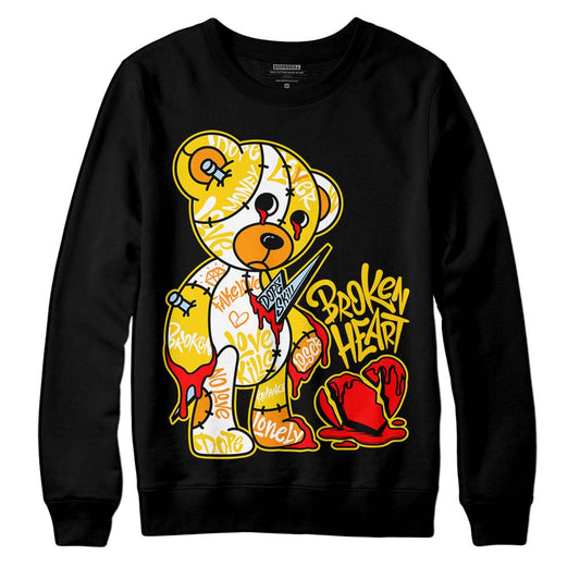 Yellow Ochre 6s DopeSkill Sweatshirt Broken Heart Graphic