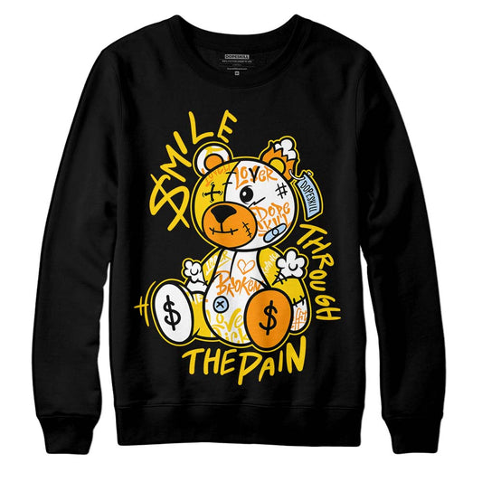 Yellow Ochre 6s DopeSkill Sweatshirt Smile Through The Pain Graphic