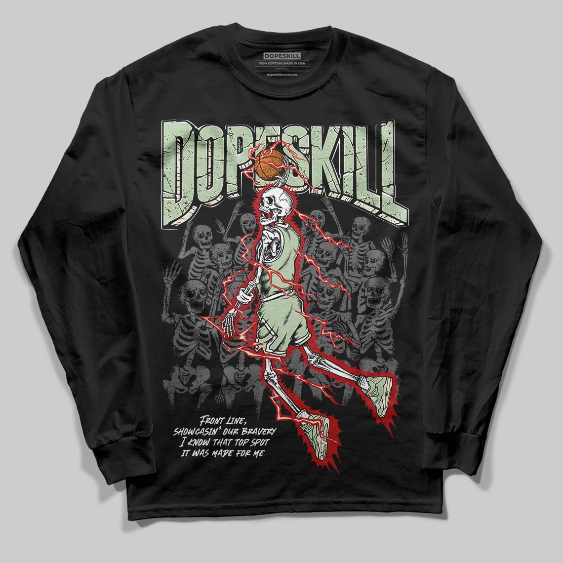 Seafoam 4s 2025 DopeSkill Long Sleeve T-Shirt Thunder Dunk Graphic