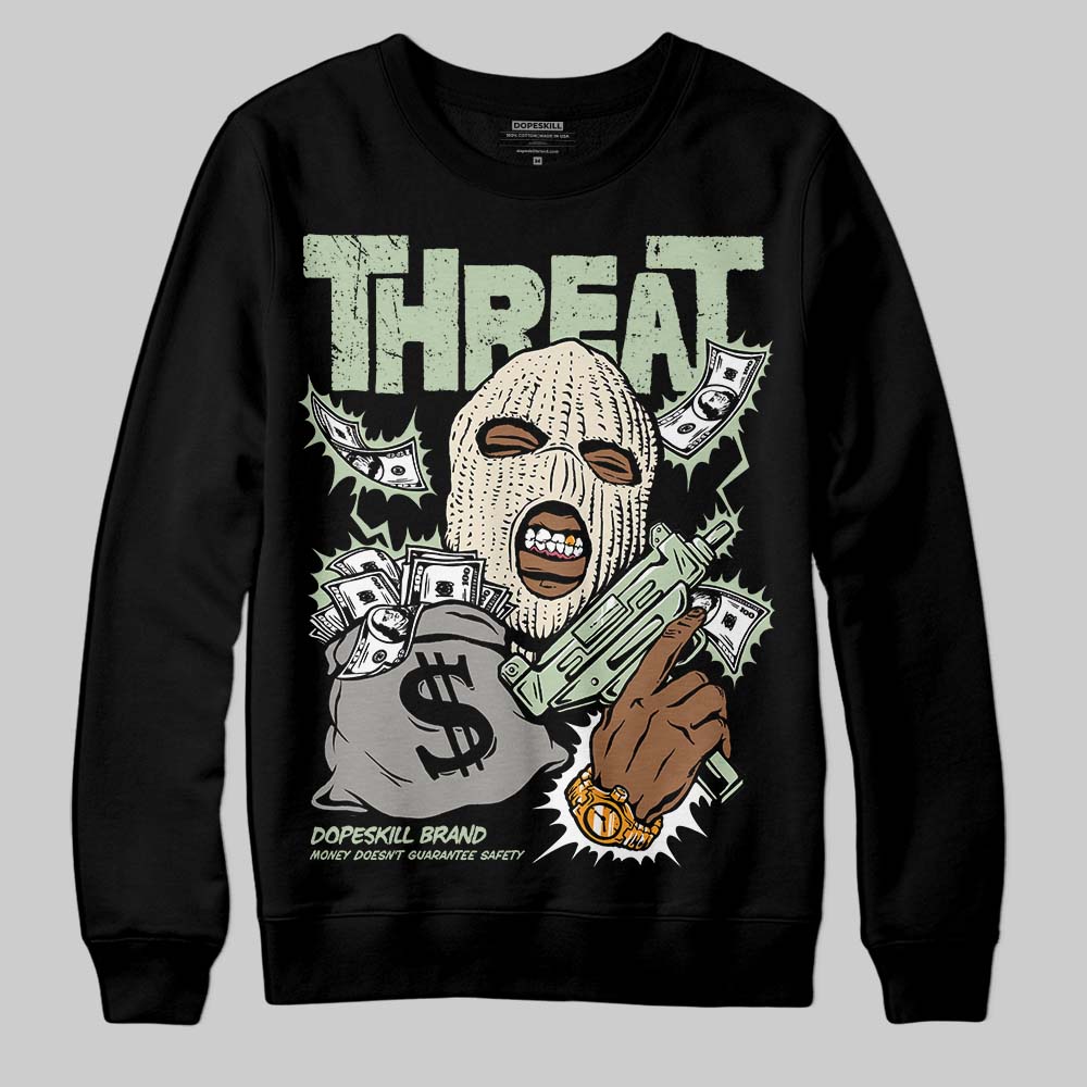 Seafoam 4s 2025 DopeSkill Sweatshirt Under Threat Graphic