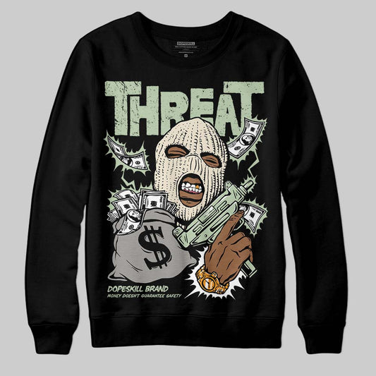 Seafoam 4s 2025 DopeSkill Sweatshirt Under Threat Graphic