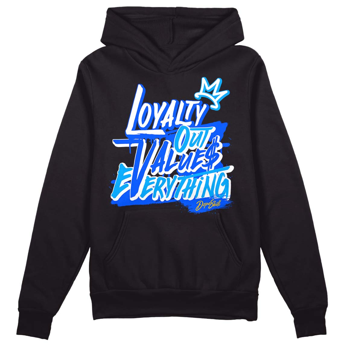 Royal Blue Collection DopeSkill Hoodie Sweatshirt LOVE Graphic