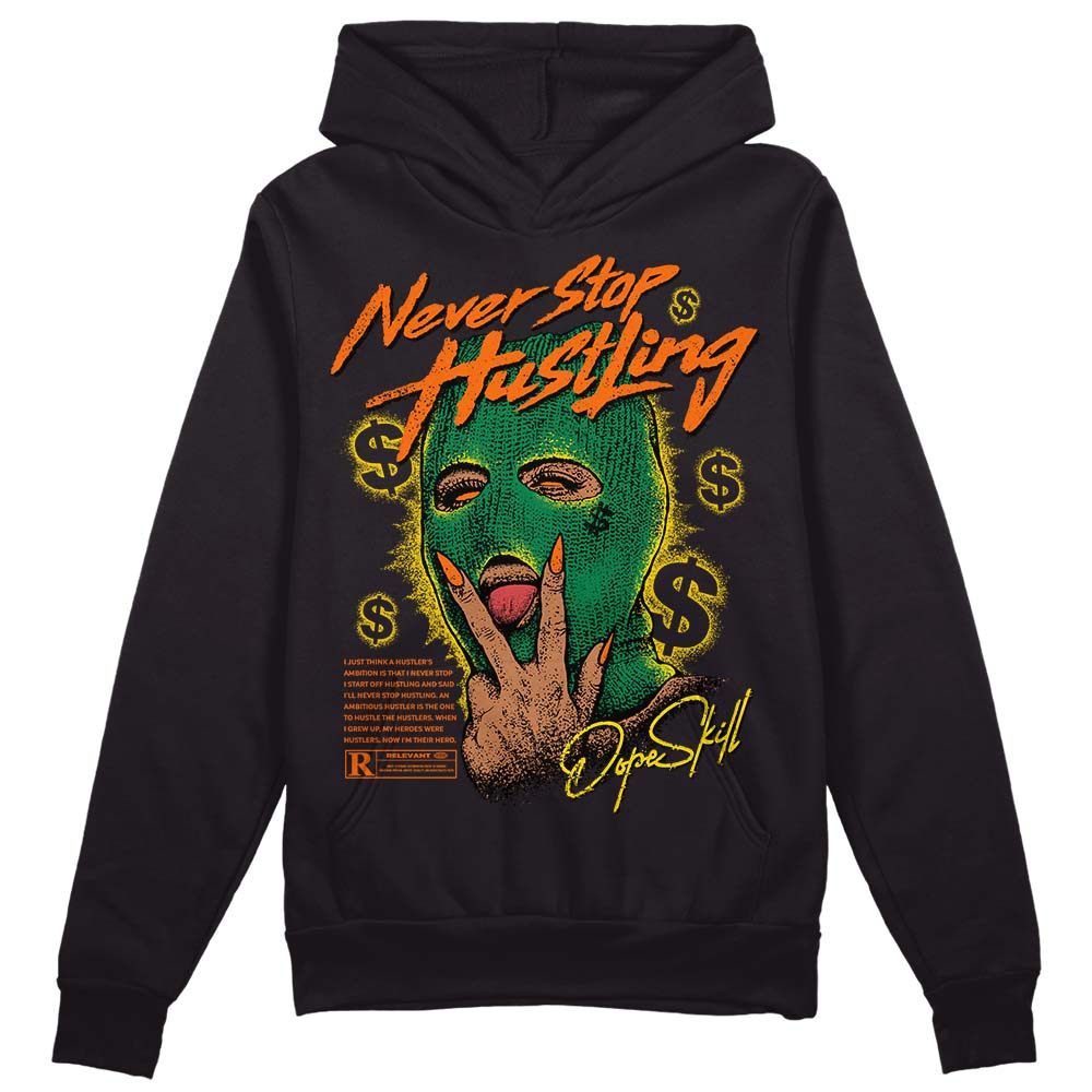 Green Collection DopeSkill Hoodie Sweatshirt Never Stop Hustling Graphic