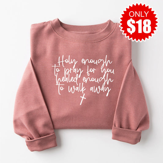 Holy Sweatshirt - Heather Mauve - 18