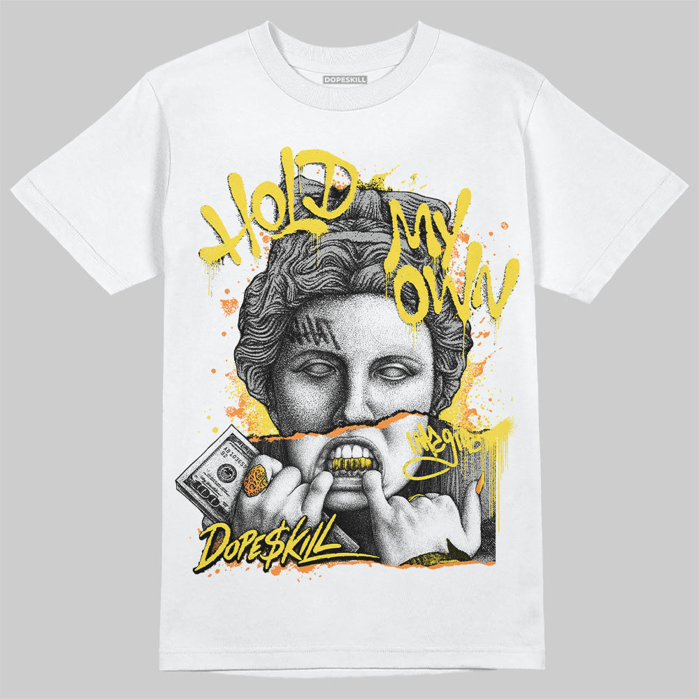 Yellow Snakeskin 11s DopeSkill T-Shirt Hold My Own Graphic