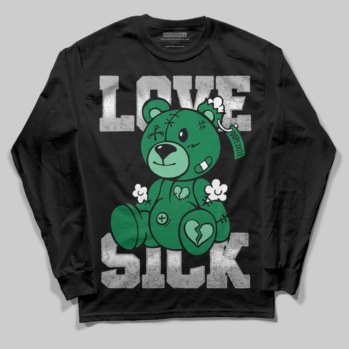 Green Collection DopeSkill Long Sleeve T-Shirt Love Sick Graphic