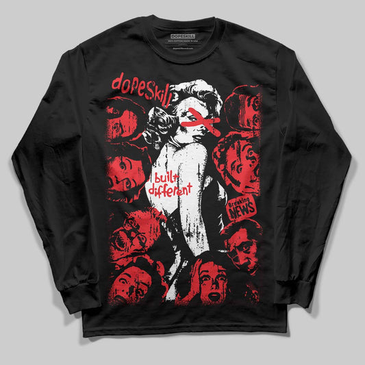 Red Collection DopeSkill Long Sleeve T-Shirt Built Different Graphic