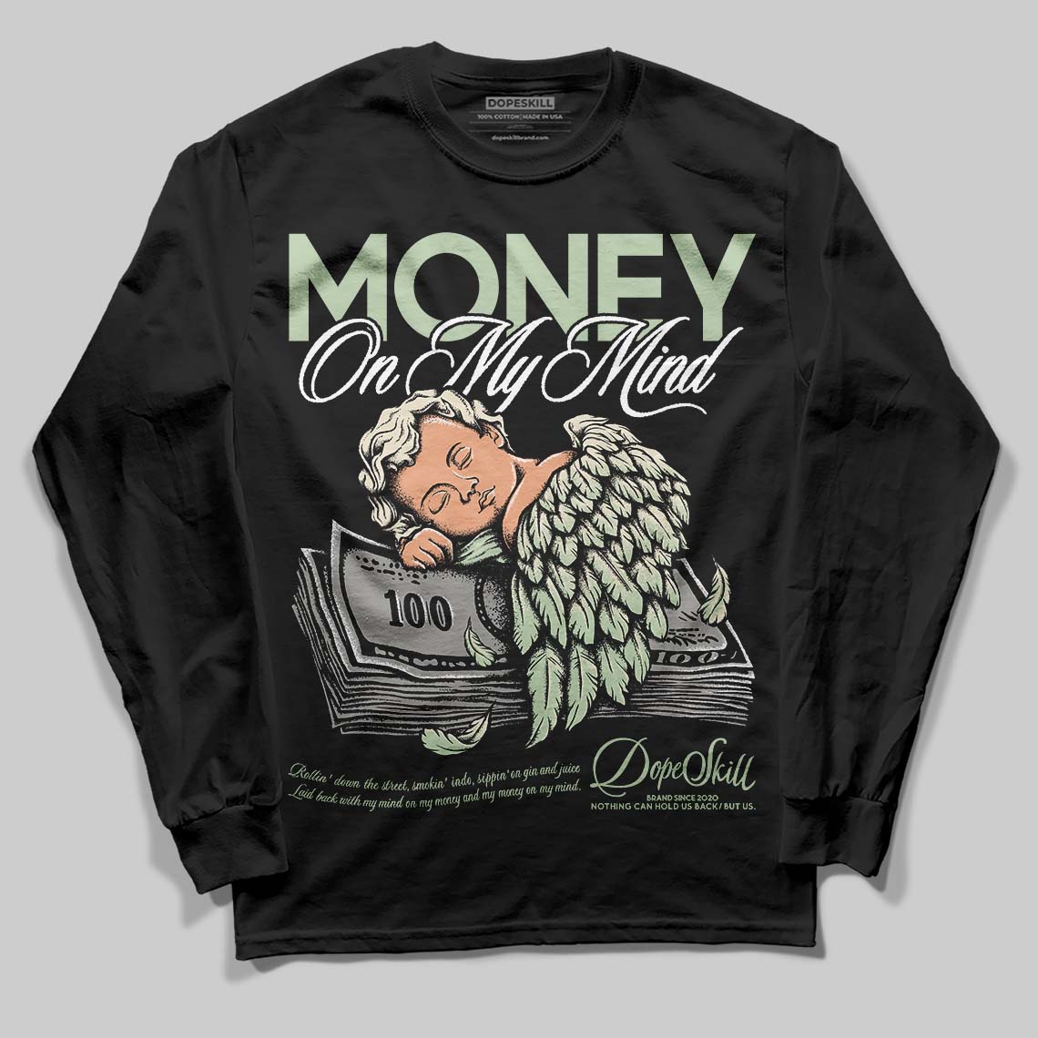 Seafoam 4s 2025 DopeSkill Long Sleeve T-Shirt MOMM Graphic
