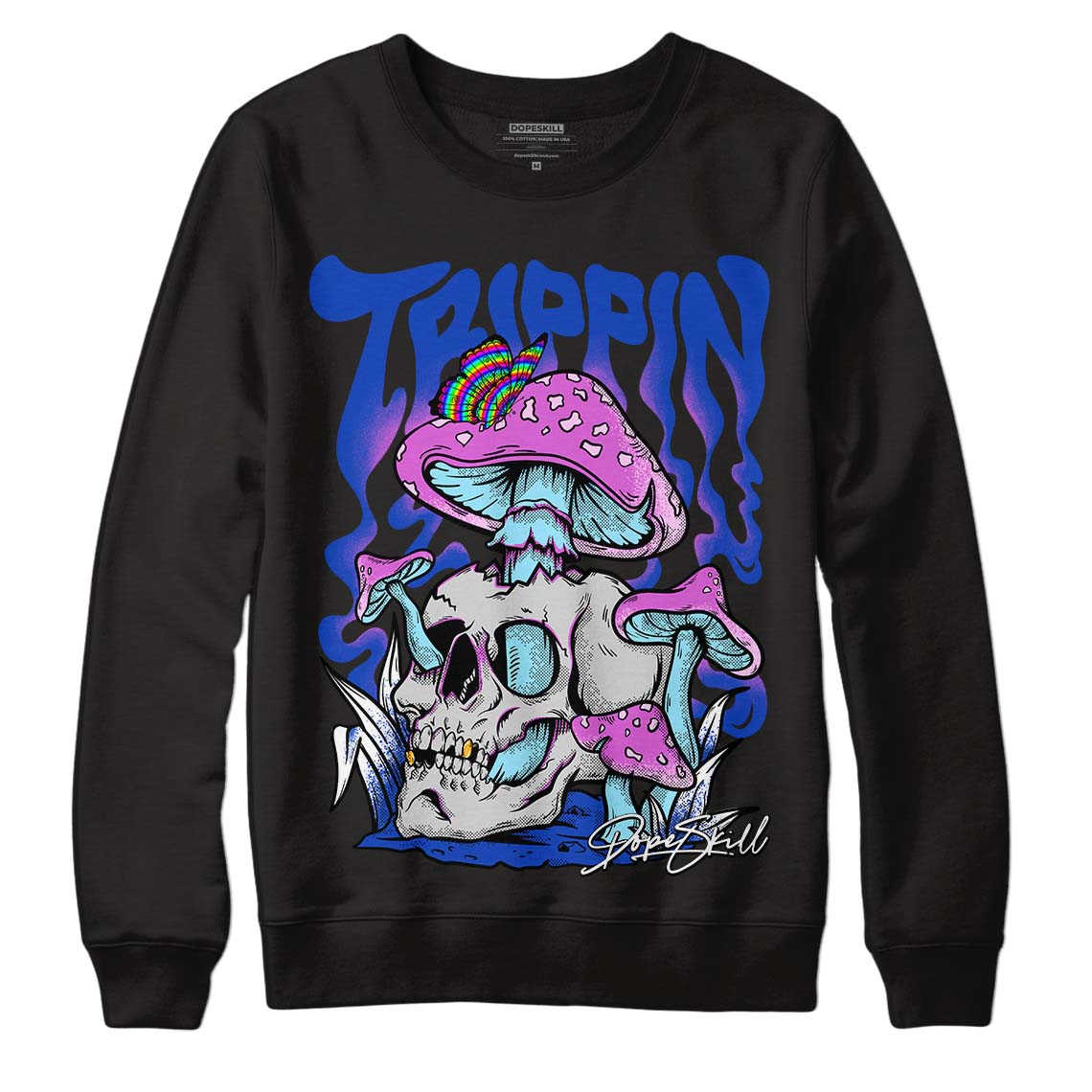 Hyper Royal 12s DopeSkill Sweatshirt Trippin Graphic