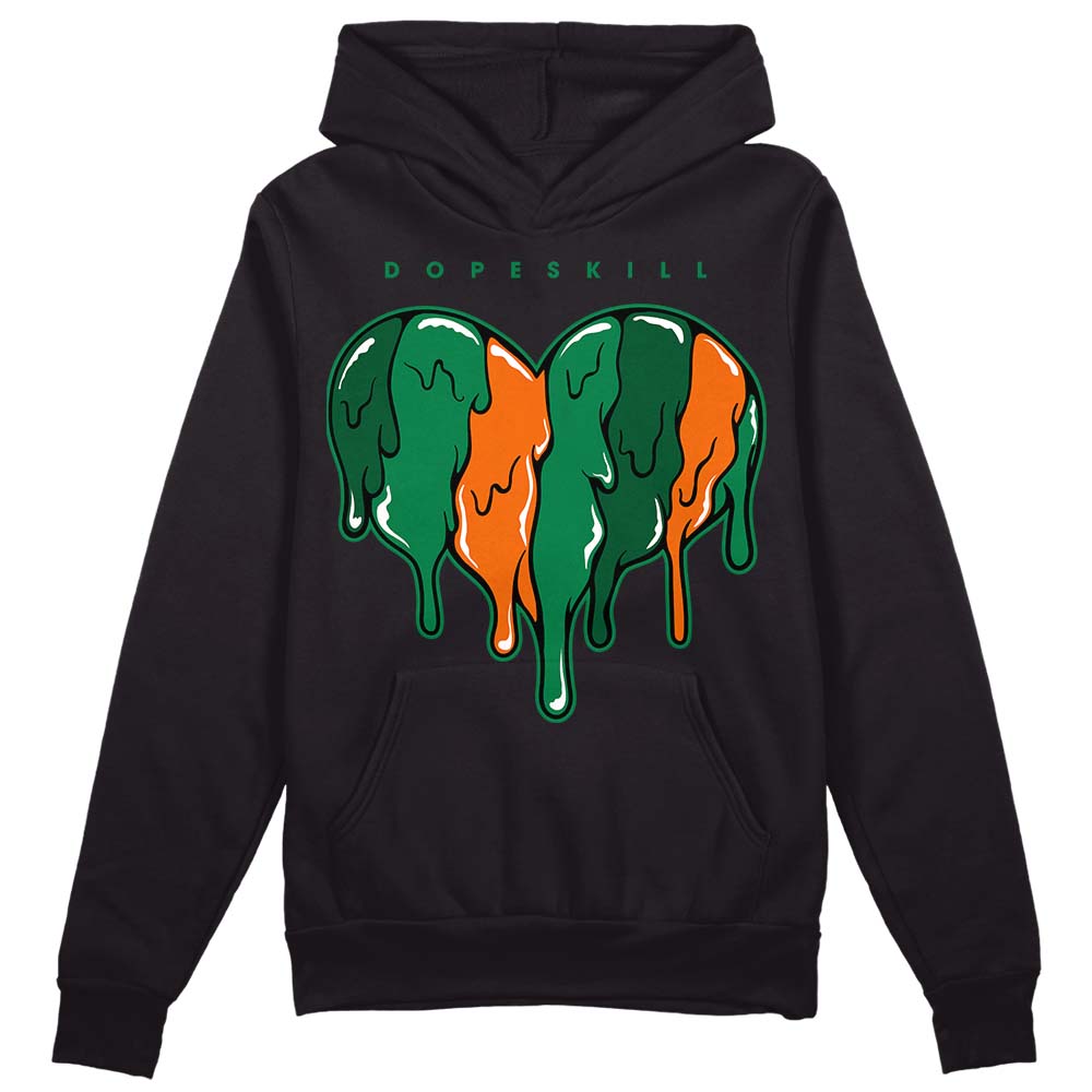 Green Collection DopeSkill Hoodie Sweatshirt Slime Drip Heart Graphic