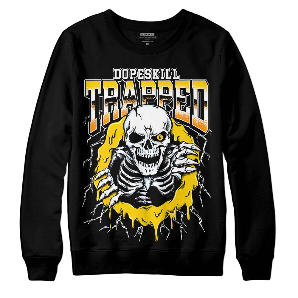 Yellow Ochre 6s DopeSkill Sweatshirt Trapped Halloween Graphic