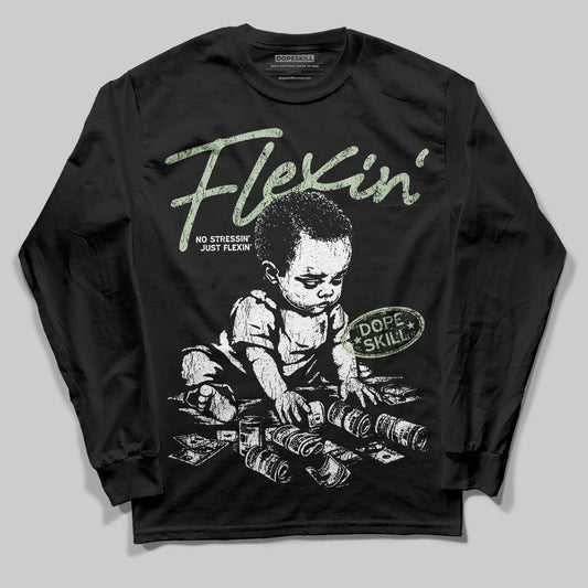 Seafoam 4s 2025 DopeSkill Long Sleeve T-Shirt Flexin' Graphic