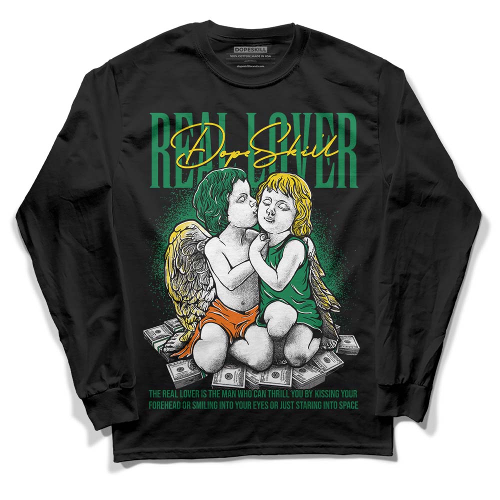 Green Collection DopeSkill Long Sleeve T-Shirt Real Lover Graphic
