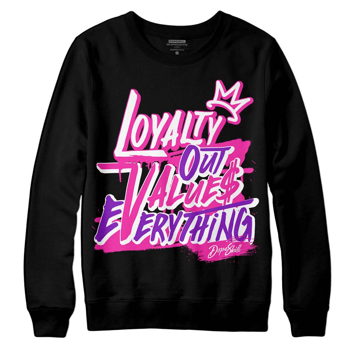 Pink Collection DopeSkill Sweatshirt LOVE Graphic