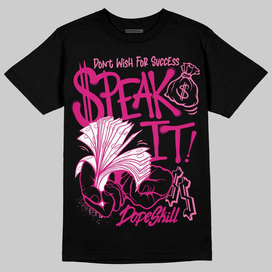 Rick RO Pink Leather Sneakers DopeSkill T-Shirt Speak It Graphic