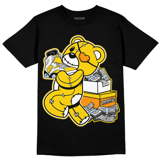 Yellow Ochre 6s DopeSkill T-Shirt Bear Steals Sneaker Graphic