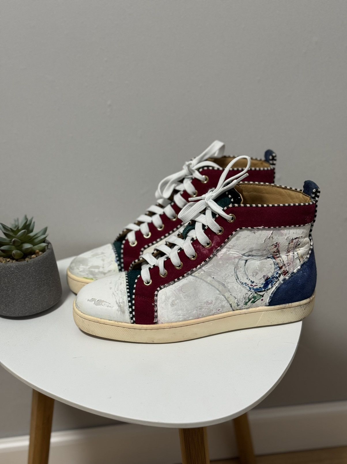 Louboutin Christian Louboutin Multicolor Leather Love Custom Size 40 5