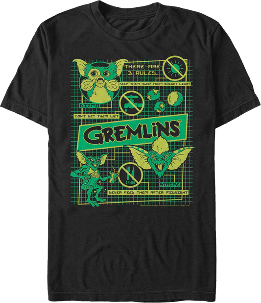 3 Rules Gremlins T-Shirt