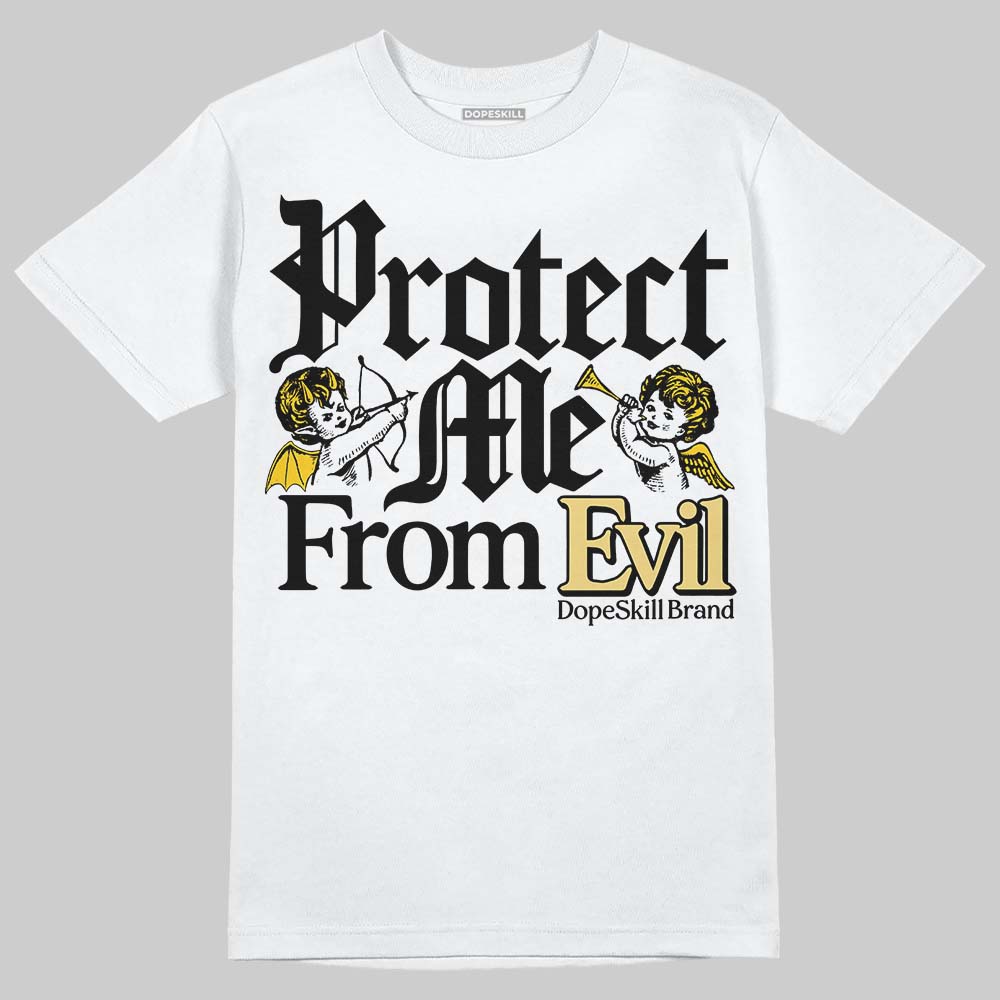 Quai 54 x Tour Yellow Black 1s DopeSkill T-Shirt Protect Me From Evil Graphic