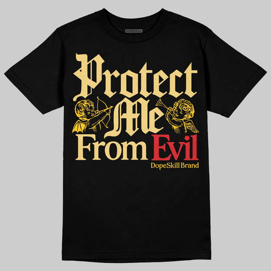 Quai 54 x Tour Yellow Black 1s DopeSkill T-Shirt Protect Me From Evil Graphic