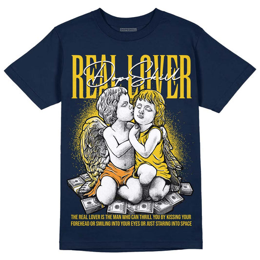 Michigan Dunks DopeSkill Midnight Navy T-Shirt Real Lover Graphic