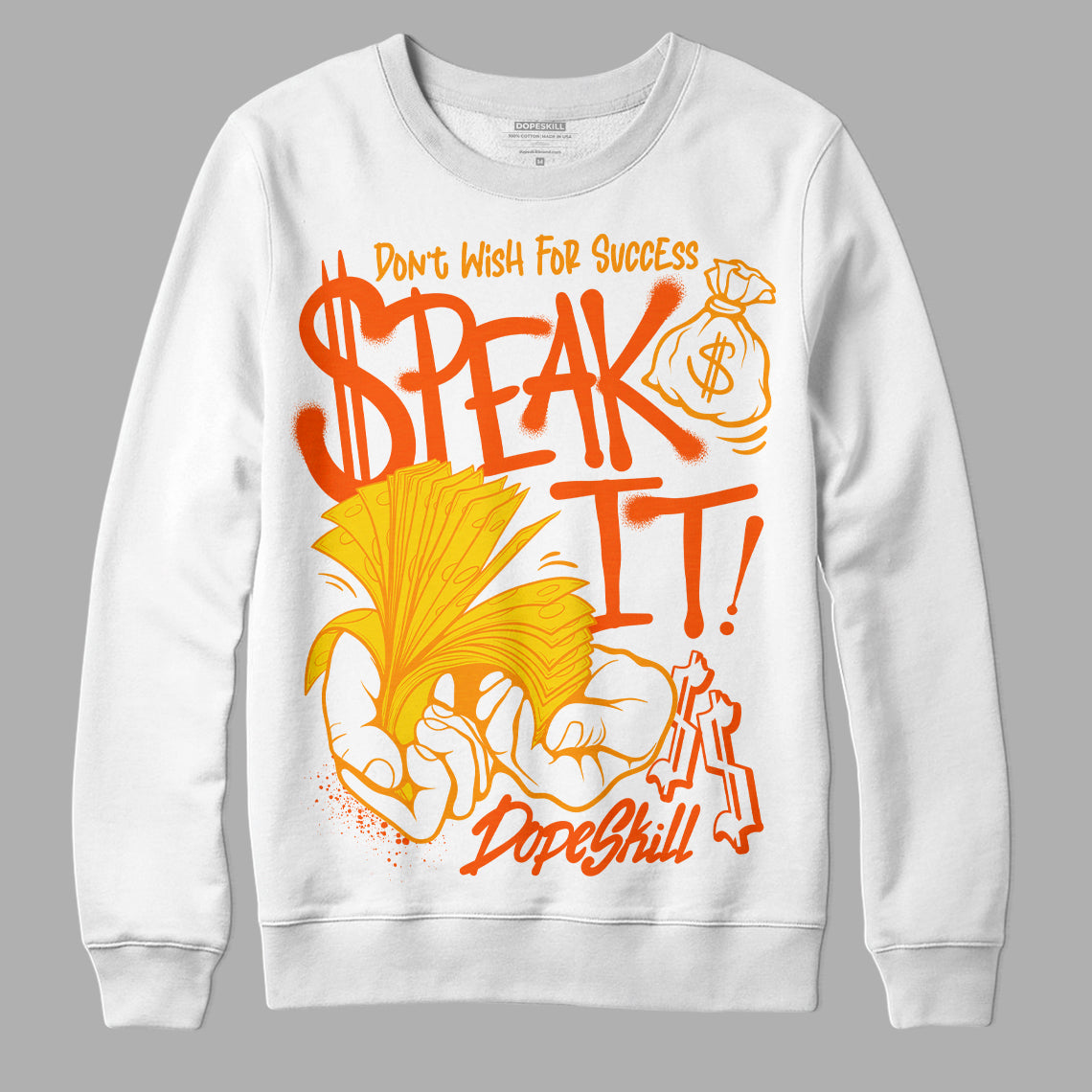 Yellow Ochre 6s DopeSkill Sweatshirt Speak It Graphic