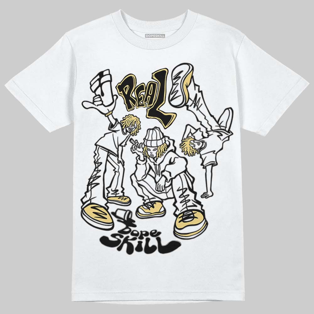 Quai 54 x Tour Yellow Black 1s DopeSkill T-Shirt Real Y2K Players Graphic