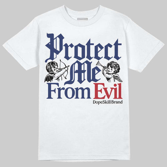 Rare Air Deep Royal Blue 1s DopeSkill T-Shirt Protect Me From Evil Graphic