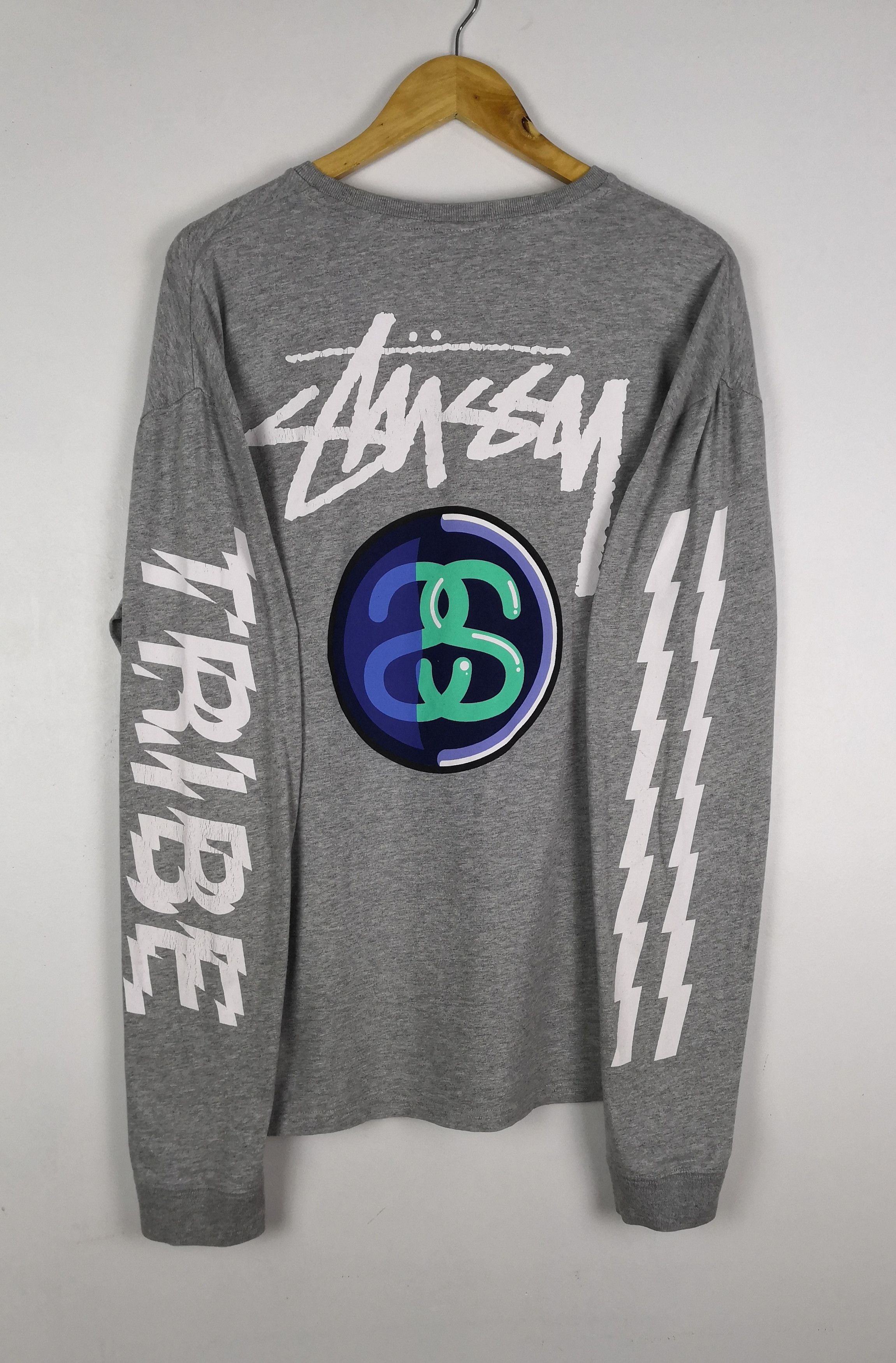 Vintage Stussy Custom Made T Shirt Long Sleeve Stussy Tee