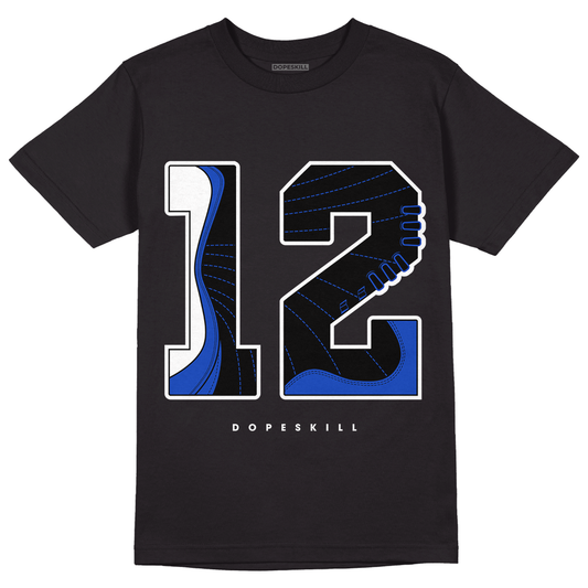 Hyper Royal 12s DopeSkill T-Shirt No.12 Graphic