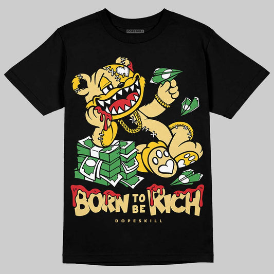 Quai 54 x Tour Yellow Black 1s DopeSkill T-Shirt Born To Be Rich Graphic
