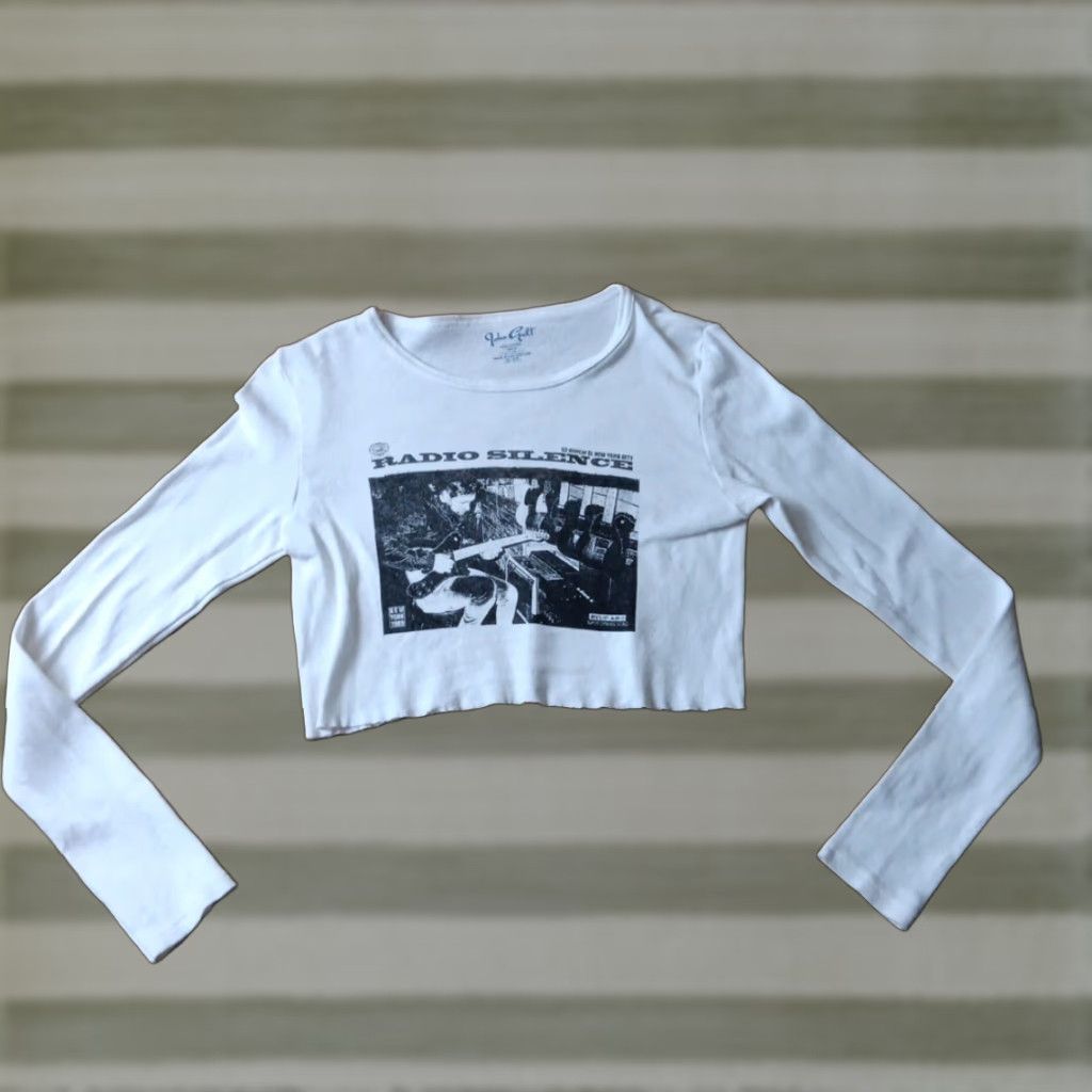 Vintage John Galt White Cropped T Shirt Shirt Xs S Women S Top 27 Ny 92 Mercer Street Shop Crop L S