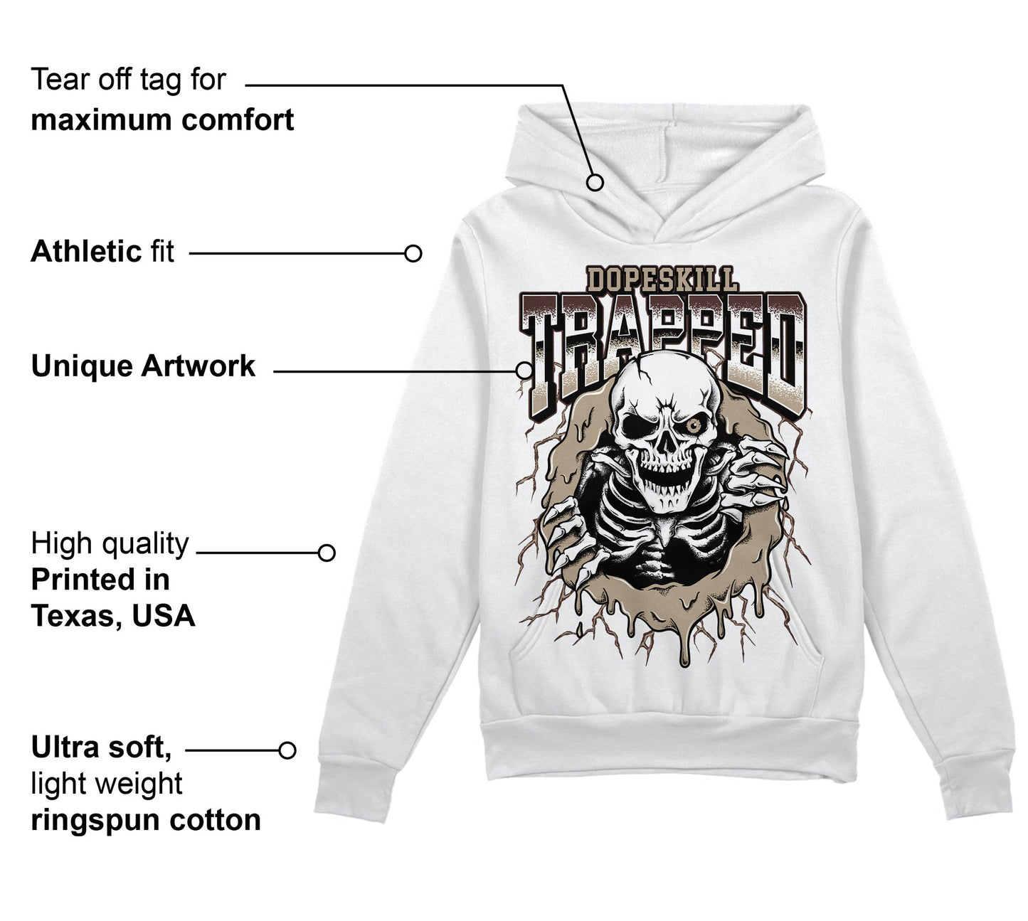 Latte 1s DopeSkill Hoodie Sweatshirt Trapped Halloween Graphic
